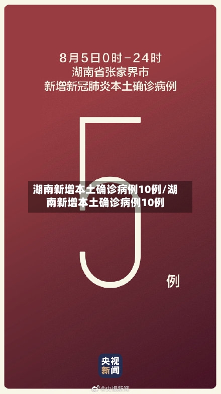 湖南新增本土确诊病例10例/湖南新增本土确诊病例10例