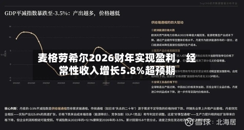 麦格劳希尔2026财年实现盈利	，经常性收入增长5.8%超预期-第3张图片