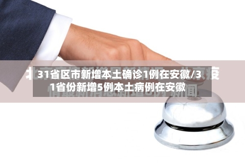 31省区市新增本土确诊1例在安徽/31省份新增5例本土病例在安徽