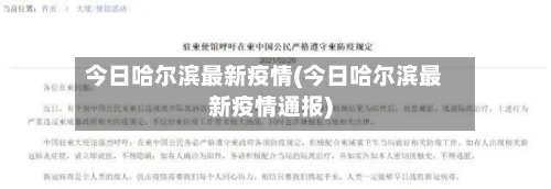 今日哈尔滨最新疫情(今日哈尔滨最新疫情通报)-第3张图片