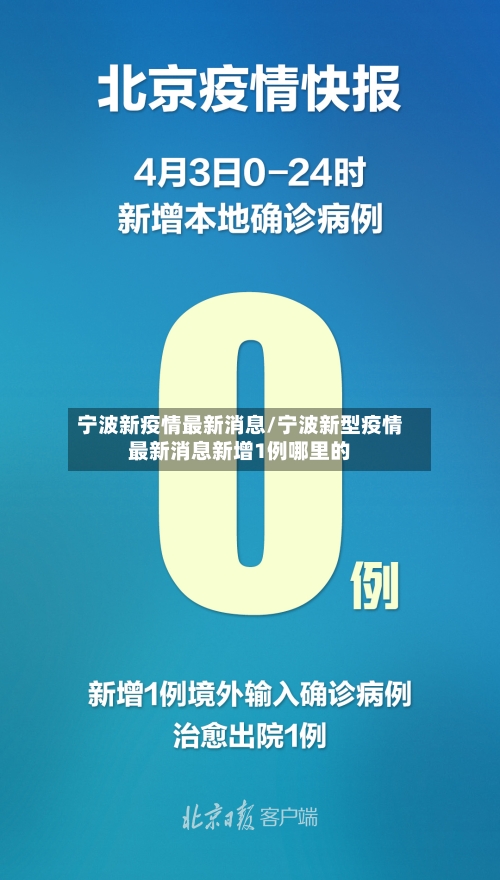 宁波新疫情最新消息/宁波新型疫情最新消息新增1例哪里的-第2张图片