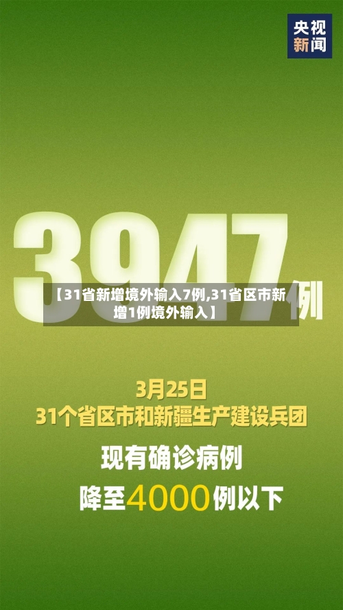 【31省新增境外输入7例,31省区市新增1例境外输入】-第2张图片