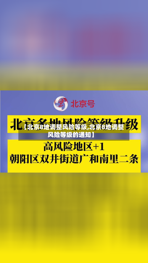 【北京8地调整风险等级,北京8地调整风险等级的通知】