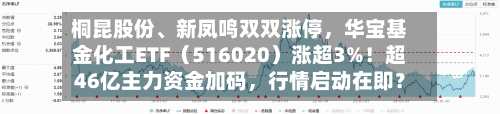 桐昆股份、新凤鸣双双涨停	，华宝基金化工ETF（516020）涨超3%！超46亿主力资金加码，行情启动在即？-第3张图片