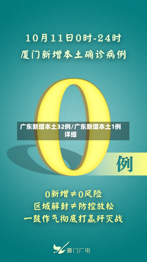 广东新增本土32例/广东新增本土1例详细