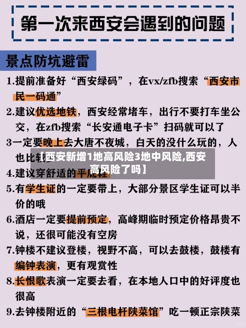 【西安新增1地高风险3地中风险,西安高风险了吗】