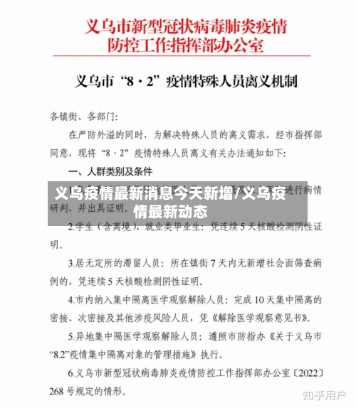 义乌疫情最新消息今天新增/义乌疫情最新动态