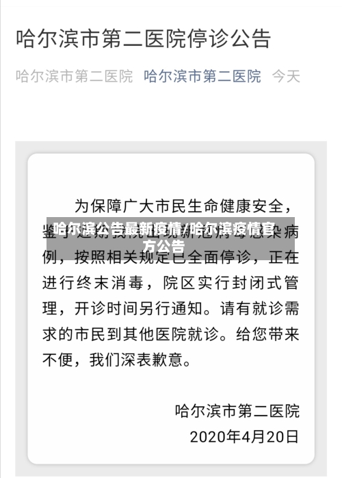 哈尔滨公告最新疫情/哈尔滨疫情官方公告-第2张图片