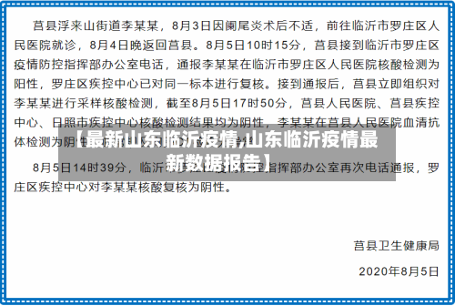【最新山东临沂疫情,山东临沂疫情最新数据报告】