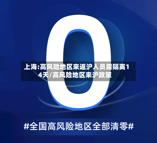 上海:高风险地区来返沪人员需隔离14天/高风险地区来沪政策-第2张图片