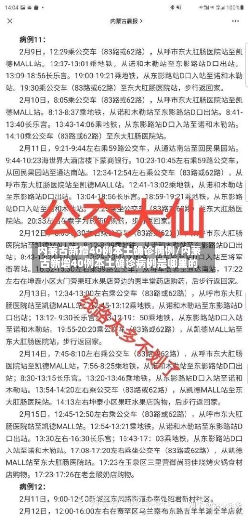 内蒙古新增40例本土确诊病例/内蒙古新增40例本土确诊病例是哪里的-第2张图片
