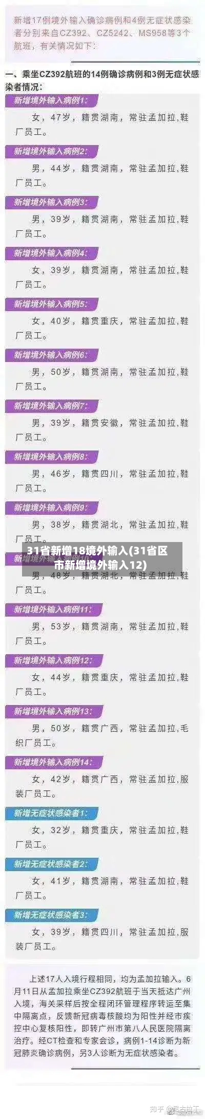 31省新增18境外输入(31省区市新增境外输入12)-第3张图片