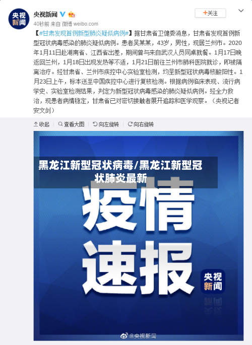 黑龙江新型冠状病毒/黑龙江新型冠状肺炎最新-第2张图片