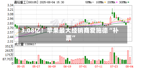 3.08亿！苹果最大经销商爱施德“补票”
