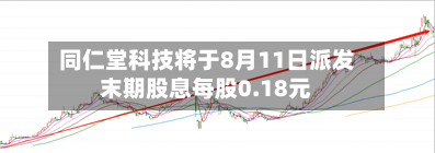 同仁堂科技将于8月11日派发末期股息每股0.18元