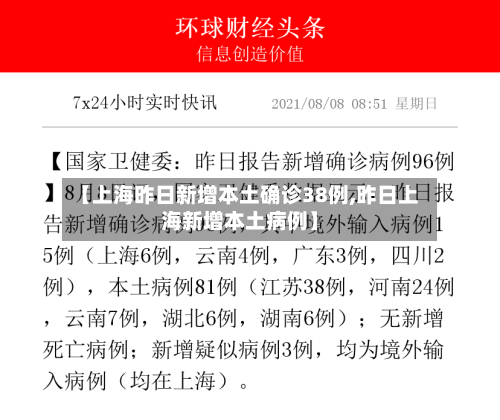 【上海昨日新增本土确诊38例,昨日上海新增本土病例】