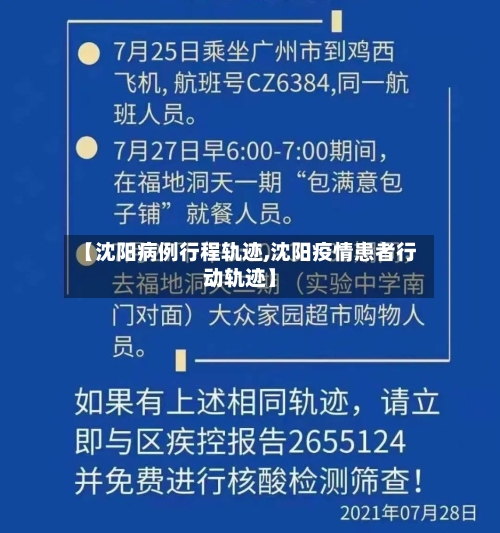 【沈阳病例行程轨迹,沈阳疫情患者行动轨迹】-第3张图片