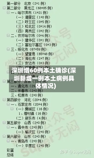 深圳增60例本土确诊(深圳新增一例本土病例具体情况)-第2张图片