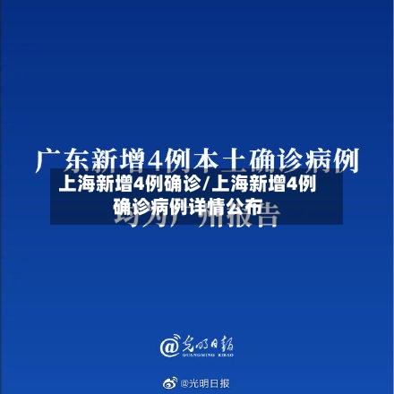 上海新增4例确诊/上海新增4例确诊病例详情公布-第2张图片