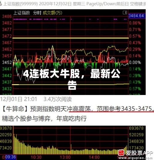 4连板大牛股，最新公告