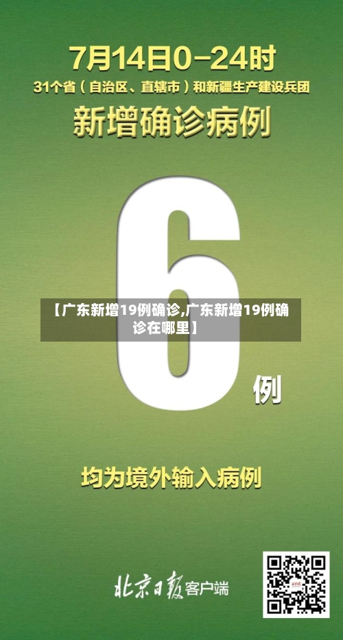 【广东新增19例确诊,广东新增19例确诊在哪里】-第2张图片