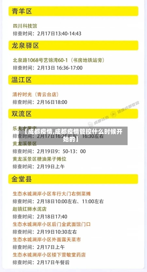 【成都疫情,成都疫情管控什么时候开始的】-第2张图片