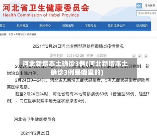 河北新增本土确诊3例(河北新增本土确诊3例是哪里的)-第2张图片