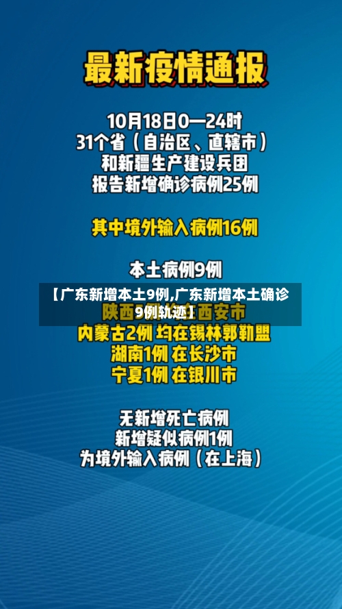 【广东新增本土9例,广东新增本土确诊9例轨迹】