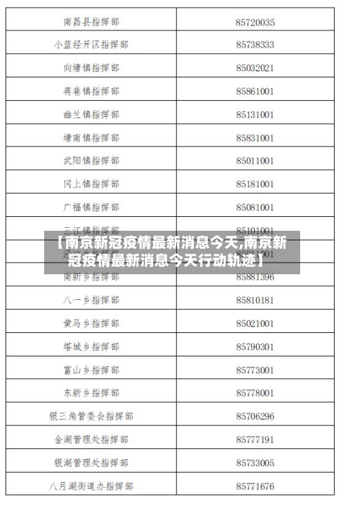 【南京新冠疫情最新消息今天,南京新冠疫情最新消息今天行动轨迹】-第2张图片