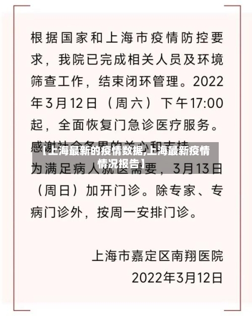 【上海最新的疫情数据,上海最新疫情情况报告】-第2张图片