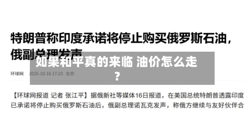 如果和平真的来临 油价怎么走？
