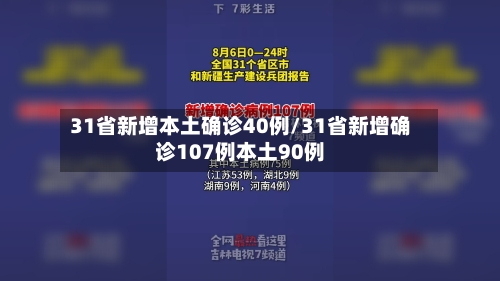 31省新增本土确诊40例/31省新增确诊107例本土90例