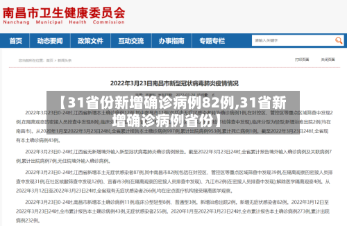 【31省份新增确诊病例82例,31省新增确诊病例省份】