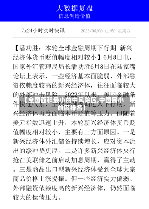 【全国面积最小的中风险区,中国最小的区排名】-第3张图片