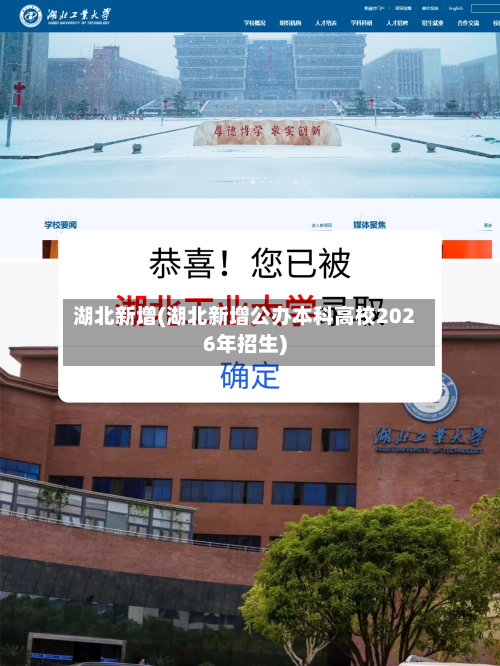 湖北新增(湖北新增公办本科高校2026年招生)-第3张图片