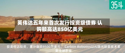 英伟达五年来首次发行投资级债券 认购额高达850亿美元-第2张图片