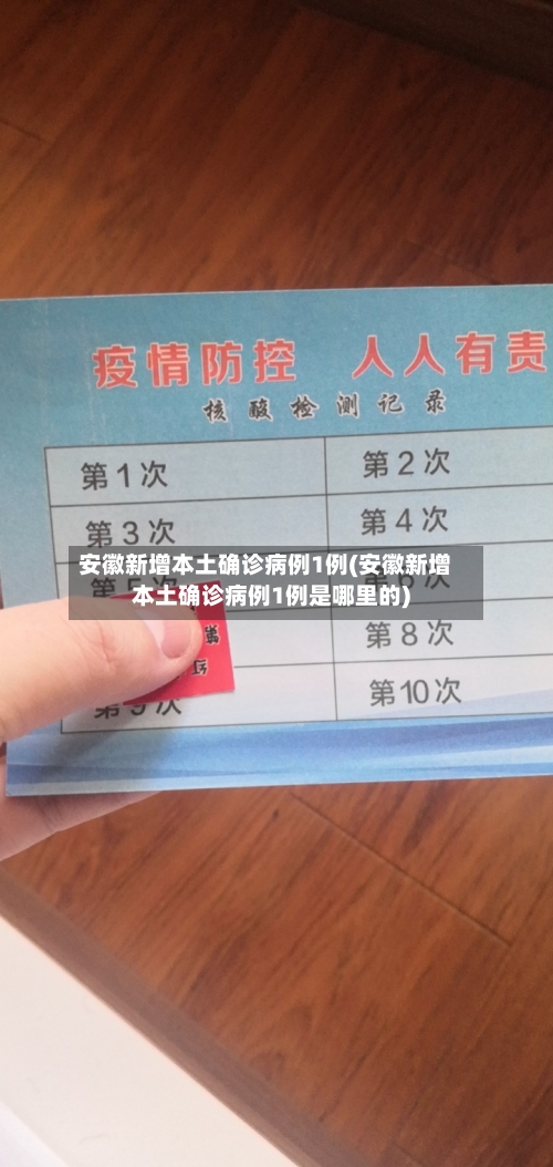 安徽新增本土确诊病例1例(安徽新增本土确诊病例1例是哪里的)-第2张图片