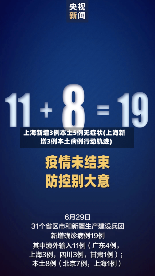 上海新增3例本土5例无症状(上海新增3例本土病例行动轨迹)-第2张图片