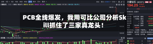 PCB全线爆发，我用可比公司分析Skill抓住了三家真龙头！-第2张图片