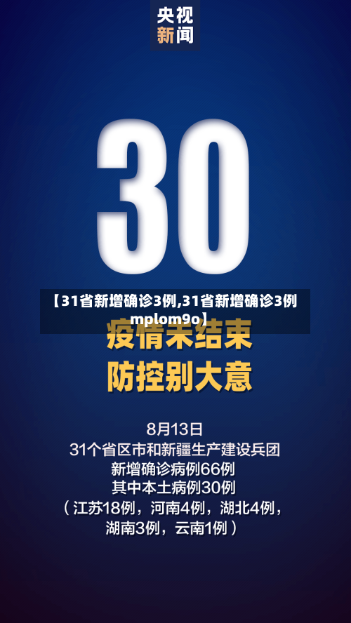 【31省新增确诊3例,31省新增确诊3例mplom9o】