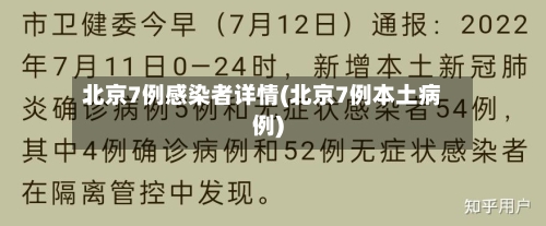 北京7例感染者详情(北京7例本土病例)