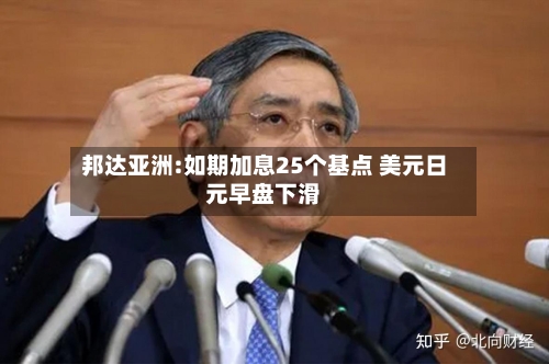 邦达亚洲:如期加息25个基点 美元日元早盘下滑
