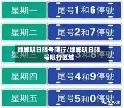 邯郸明日限号限行/邯郸明日限号限行区域
