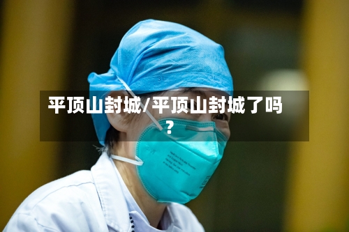 平顶山封城/平顶山封城了吗?-第3张图片