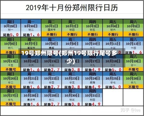 19号郑州限号(郑州19号限行尾号多少)-第2张图片