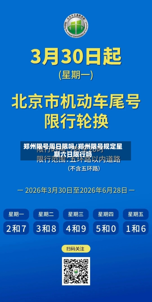 郑州限号周日限吗/郑州限号规定星期六日限行吗-第2张图片