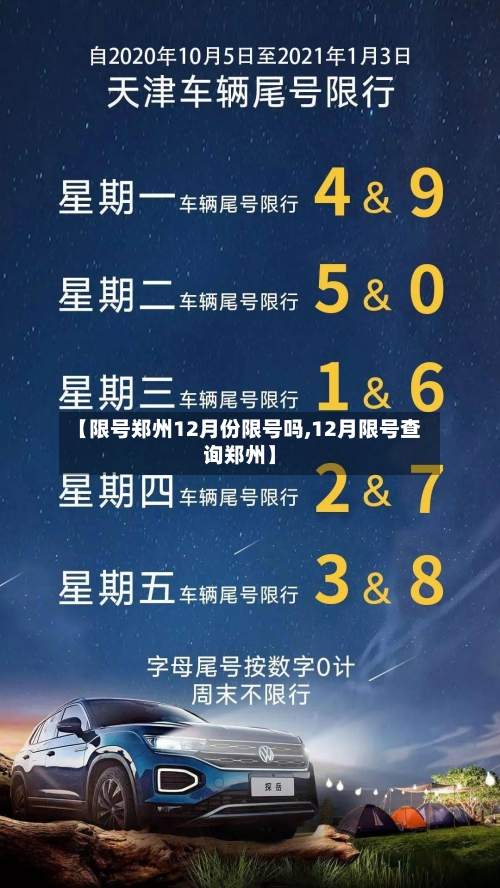 【限号郑州12月份限号吗,12月限号查询郑州】