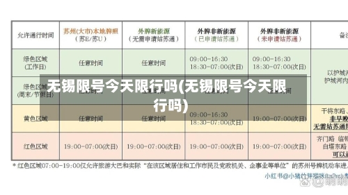 无锡限号今天限行吗(无锡限号今天限行吗)-第3张图片