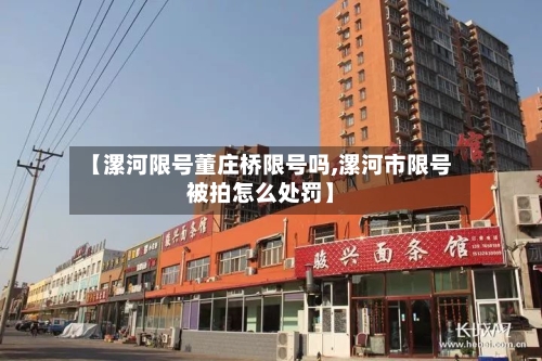 【漯河限号董庄桥限号吗,漯河市限号被拍怎么处罚】