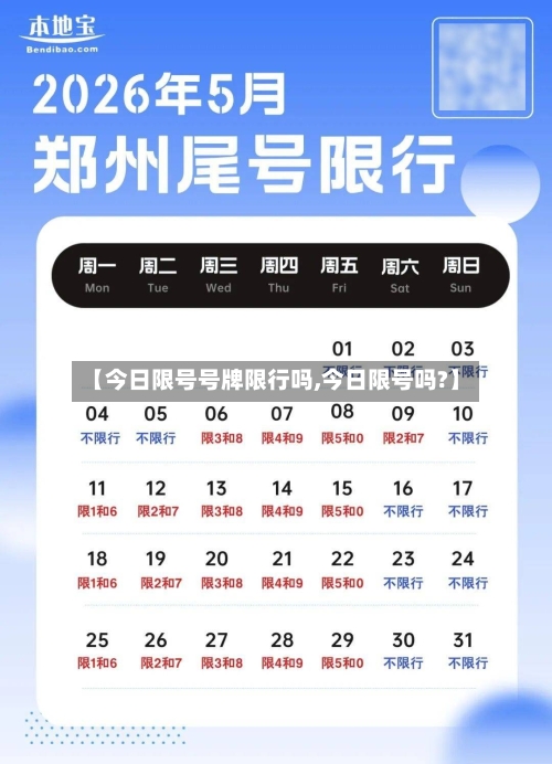 【今日限号号牌限行吗,今日限号吗?】